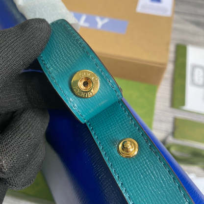 gg Horsebit 1955 Shoulder Bag Blue For Women, Women’s Bags 9.8in/25cm gg