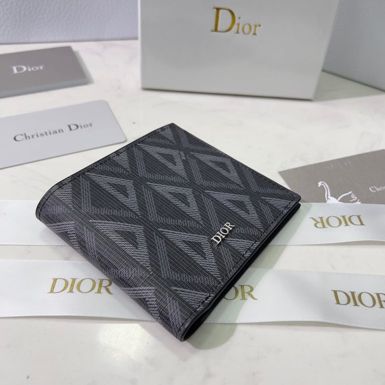 dir WALLET BLACK CD DIAMOND CANVAS 11CM 2ESBH027DCO H43E