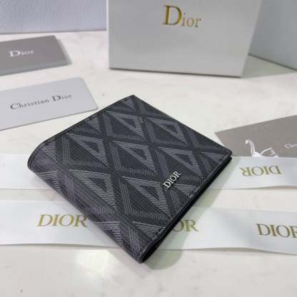 dir WALLET BLACK CD DIAMOND CANVAS 11CM 2ESBH027DCO H43E