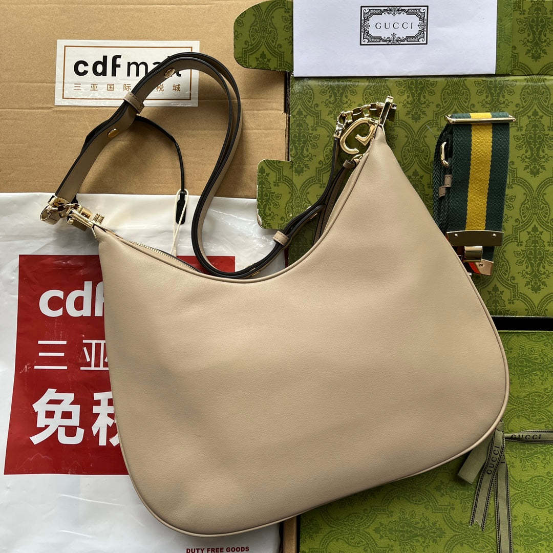 gg Atache Large Shoulder Bag Beige For Women, Women’s Bags 13.8in/35cm gg ‎‎