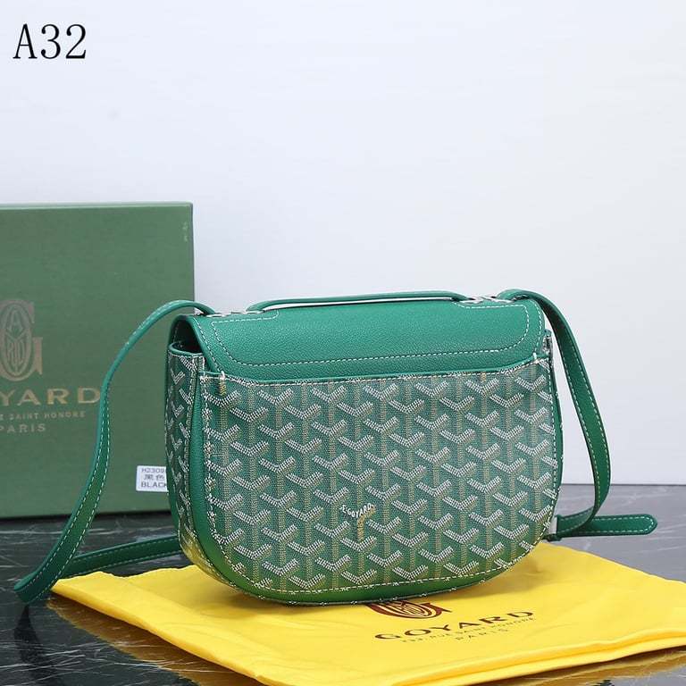 GY SEAL CLASP THE 233 BAG GREEN 25CM