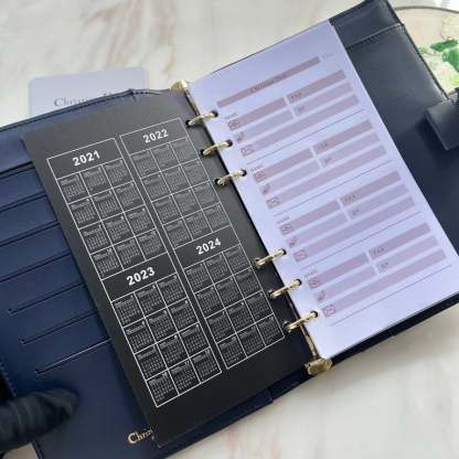 dir OBLIQUE JACQUARD WALLET BLUE 19CM