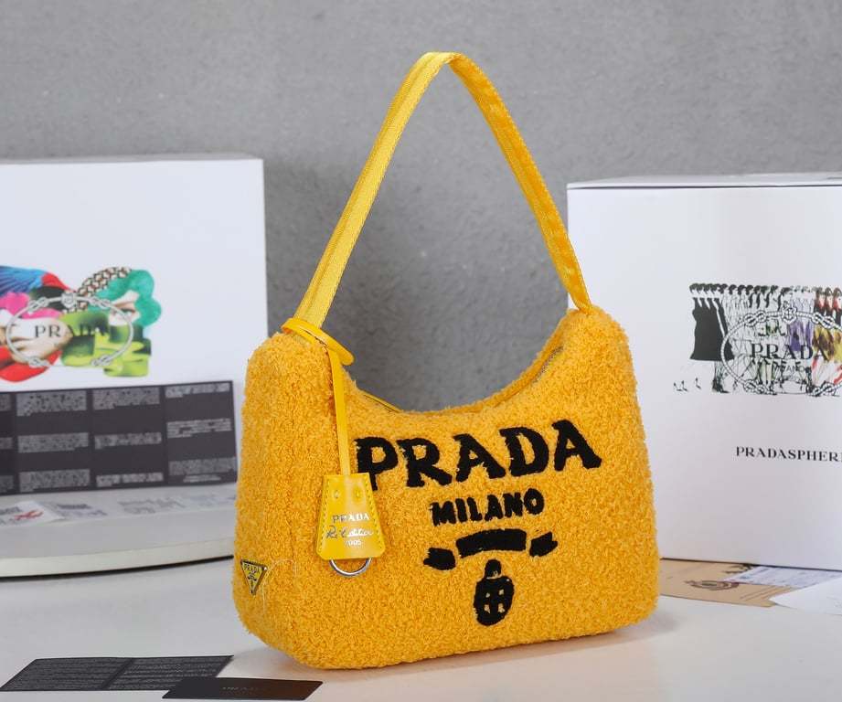 PR RE-EDITION 2000 TERRY MINI BAG YELLOW 22CM