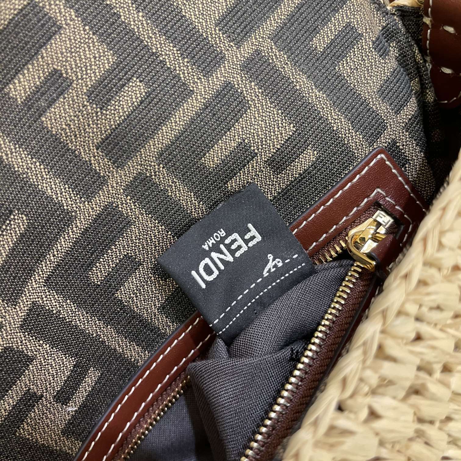 FI Baguette Woven Straw Red For Women, Women’s Handbags, Shoulder And Crossbody Bags 10.2in/26cm FF