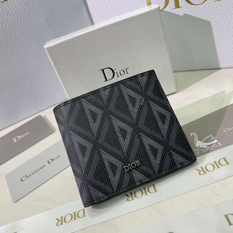 dir WALLET BLACK CD DIAMOND CANVAS 11CM 2ESBH027DCO H43E