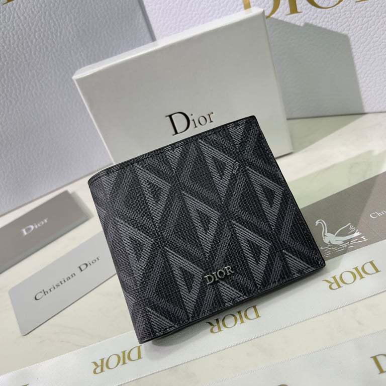 dir WALLET BLACK CD DIAMOND CANVAS 11CM 2ESBH027DCO H43E