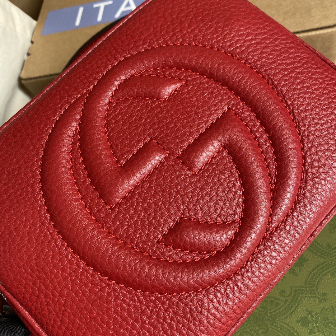 gg Soho Small Disco Bag Red For Women, Women&#8217;s Bags, Shoulder And Crossbody Bags 8in/21cm gg 308364