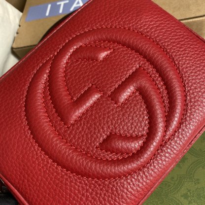 gg Soho Small Disco Bag Red For Women, Women&#8217;s Bags, Shoulder And Crossbody Bags 8in/21cm gg 308364