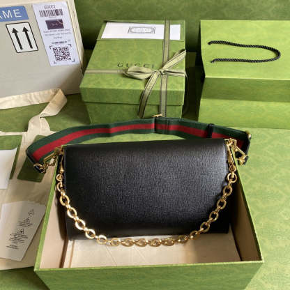 gg Horsebit 1955 Small Bag Black For Women 10.2in/26cm 677286 18YSX 1060