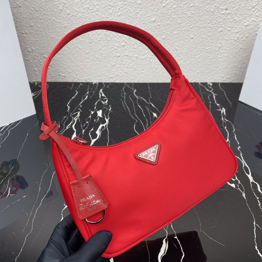 PR RE-NYLON RE-EDITION 2000 MINI-BAG RED 1NE515RDH0F0011