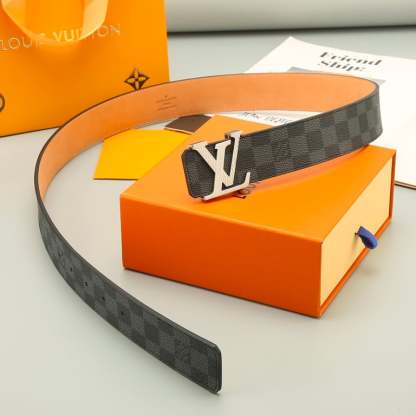 LUV INITIALS 40MM REVERSIBLE BELT SILUVER BUCKLE