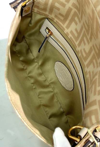 FI Baguette 1997 Wool Bag Beige For Women, Women’s Handbags, Shoulder Bags 10.6in/27cm FF 8BR792