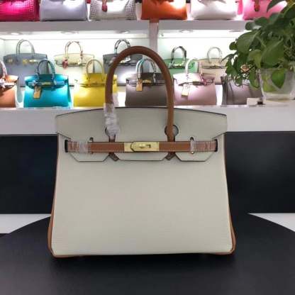 HM BIRKIN TOGO LEATHER GOLD HARDWARE BEIGE BROWN 30CM
