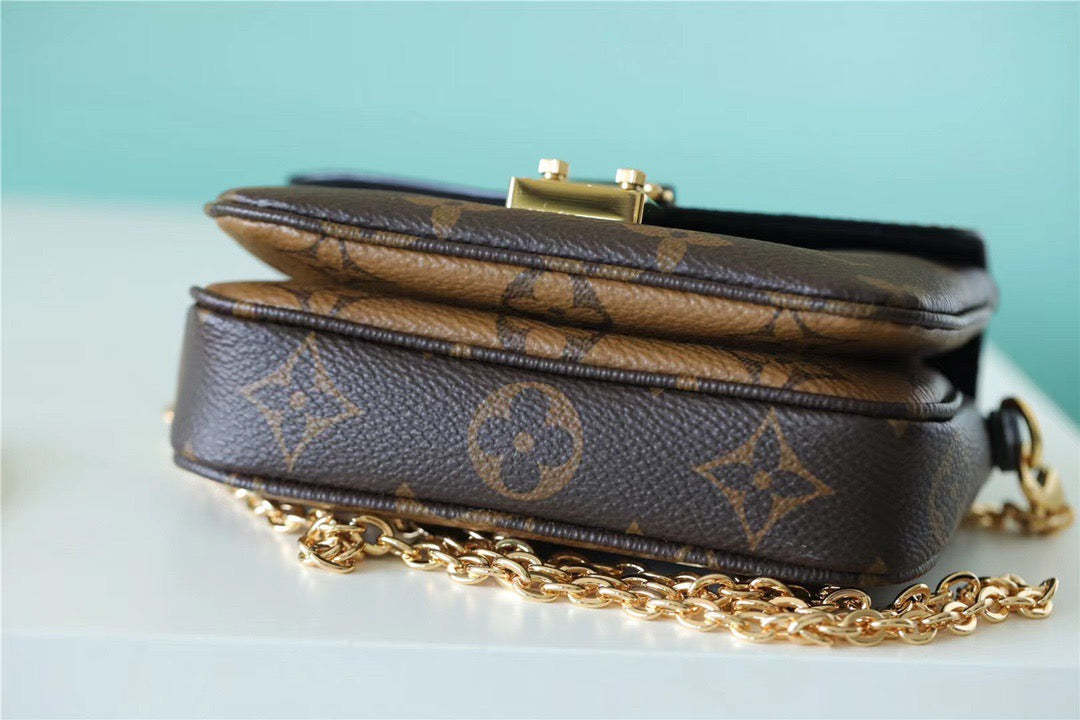 LV Micro Metis Monogram Canvas For Women, Women’s Handbags, Shoulder And Crossbody Bags 5.5in/14cm LV
