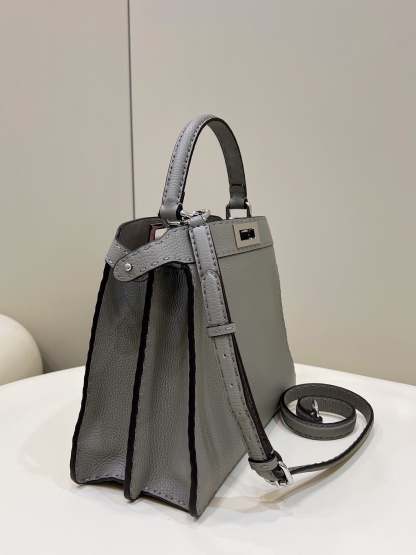 FI Peekaboo ISeeU Medium Gray For Women, Women&#8217;s Handbags, Shoulder Bags 13.1in/33.5cm FF