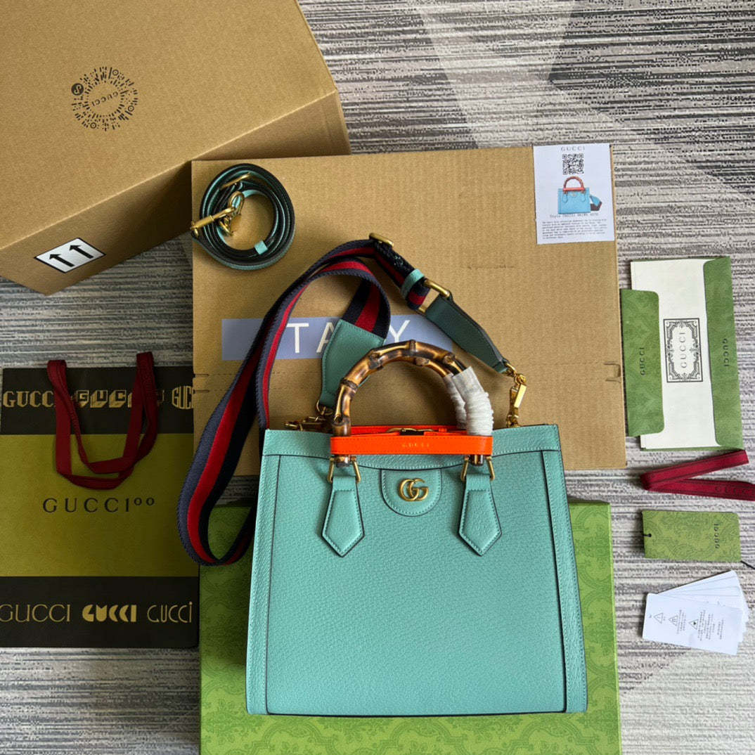 gg Diana Small Tote Bag Light Blue For Women, Women&#8217;s Bags 11in/27cm gg