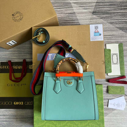 gg Diana Small Tote Bag Light Blue For Women, Women&#8217;s Bags 11in/27cm gg