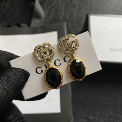 GG GG BLACK EARRINGS
