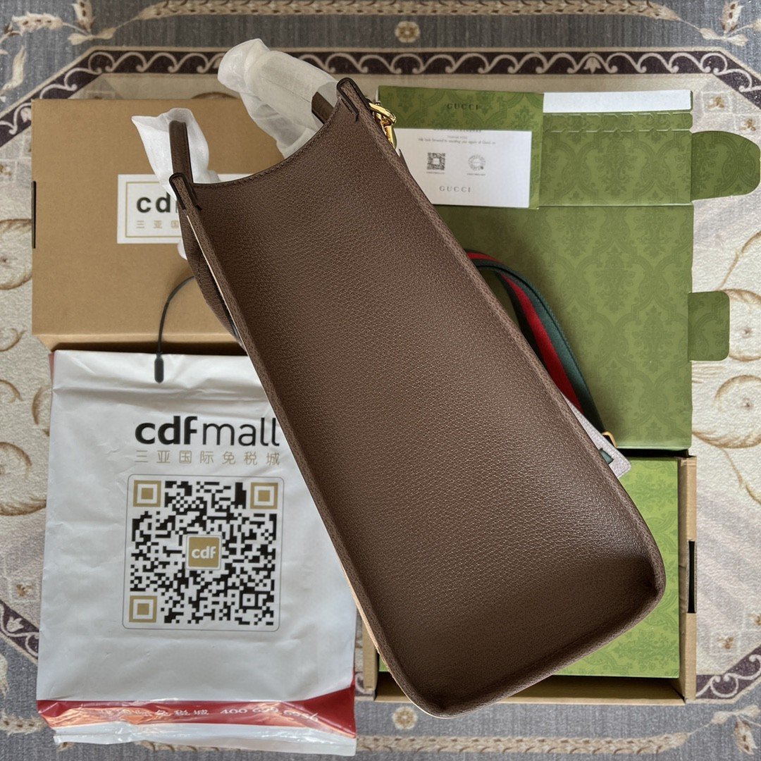 gg Tote Bag With Jumbo Camel And Ebony Jumbo gg Canvas For Women 14.6in/37cm ‎678839 UKMDG 2570