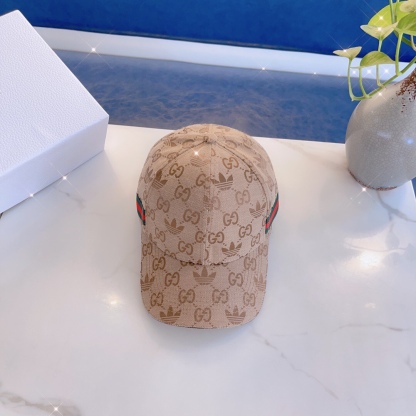 GG X ADIDAS BASEBALL CAP HAT BEIGE