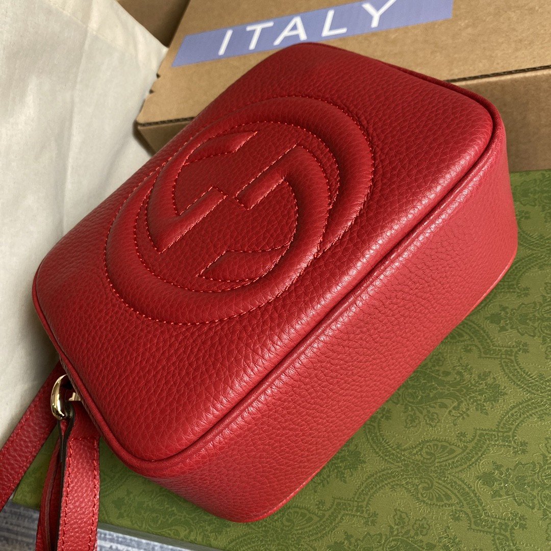 gg Soho Small Disco Bag Red For Women, Women&#8217;s Bags, Shoulder And Crossbody Bags 8in/21cm gg 308364