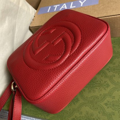 gg Soho Small Disco Bag Red For Women, Women&#8217;s Bags, Shoulder And Crossbody Bags 8in/21cm gg 308364