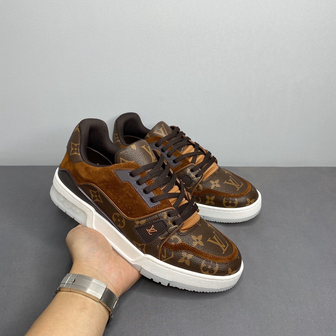 LUV TRAINER SNEAKER MONOGRAM CANVAS BROWN VIRGIL ABLOH