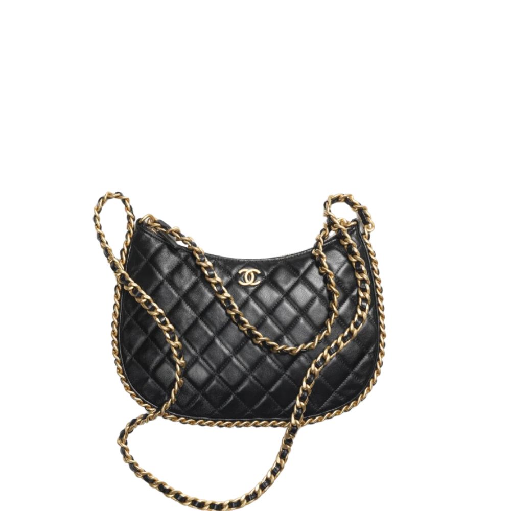 CC LARGE HOBO BAG BLACK 26CM AS4368 B13699 94305