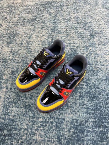 LUV TRAINER SNEAKER PATENT CANVAS NAVY BLUE VIRGIL ABLOH