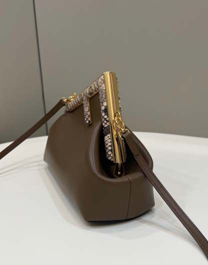FI First Small Dark Brown For Women, Women’s HandBags, Shoulder And Crossbody Bags 10.2in/26cm FF 8BP129