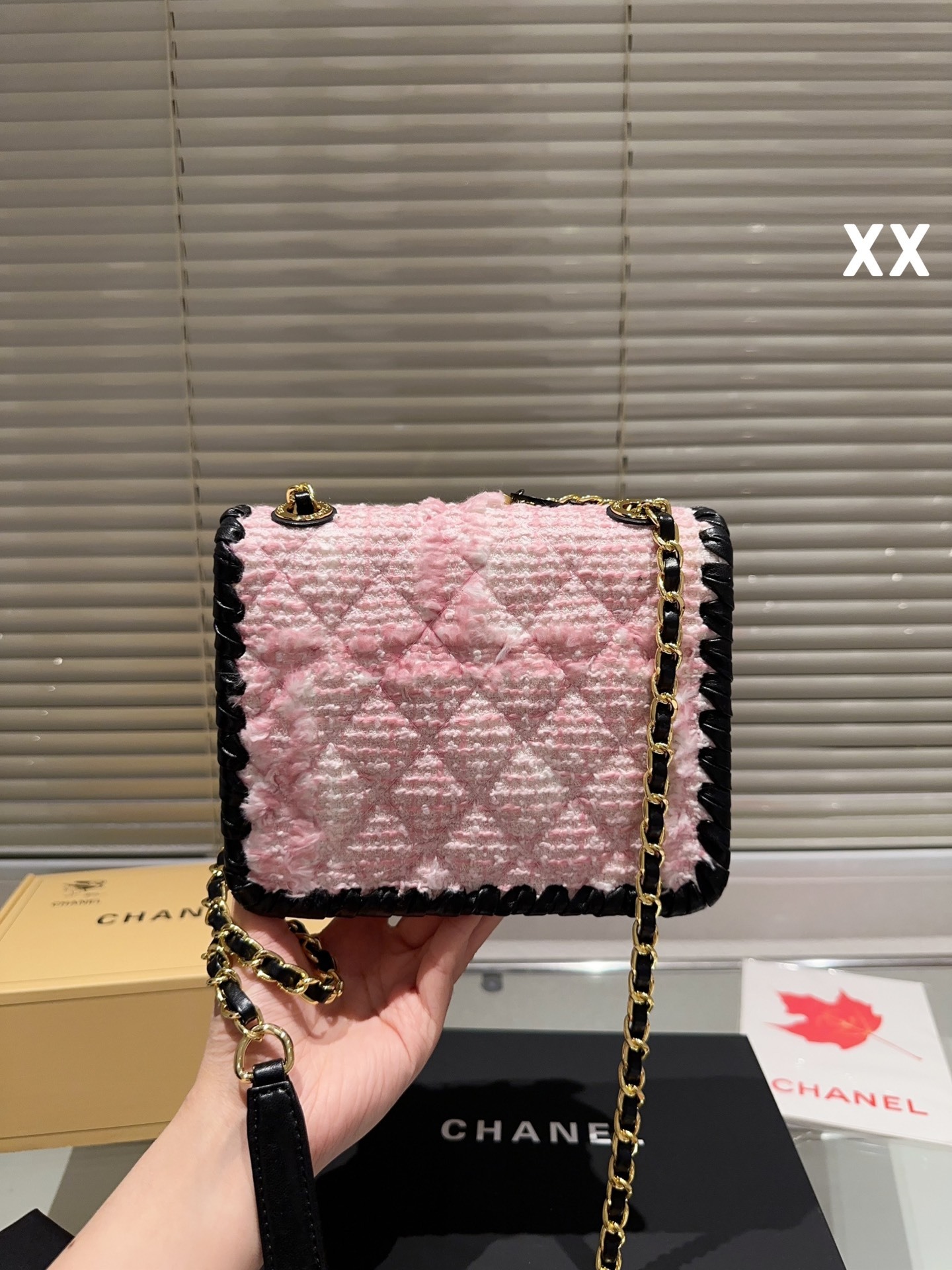 CC MINI FLAP BAG PINK 20CM