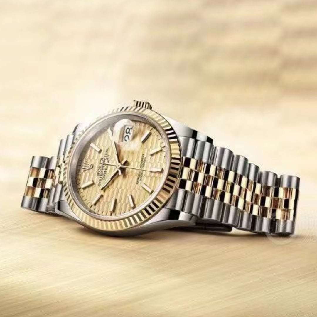 ROLEX OYSTER DATEJUST OYSTERSTEEL GOLD FLUTED DIAL YELLOW GOLD 36MM M126333 0022