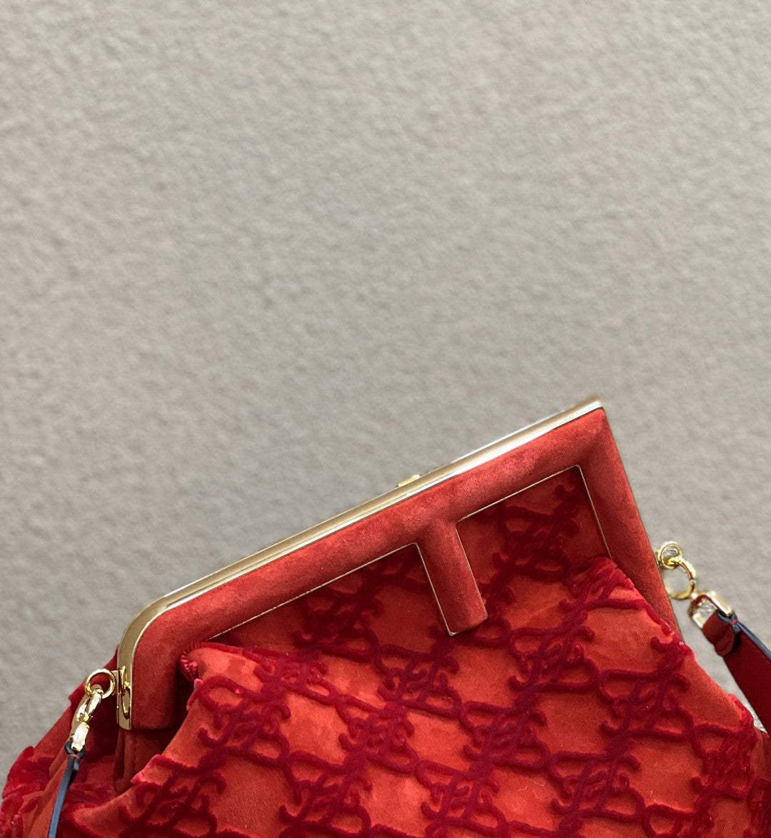 FI First Medium Red Bag For Woman 32.5cm/13in