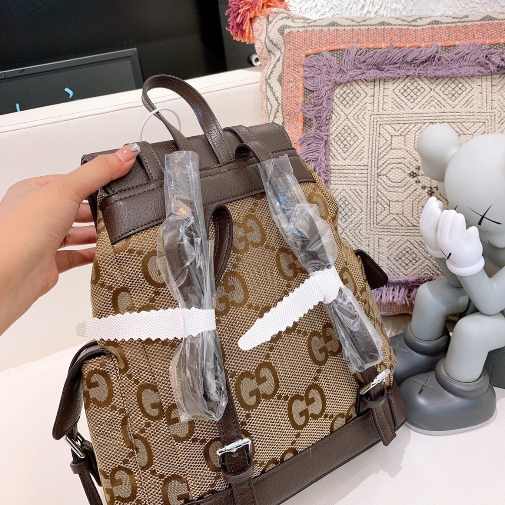 GG JUMBO GG BACKPACK BROWN 32CM ‎678829 UKMEG 2569