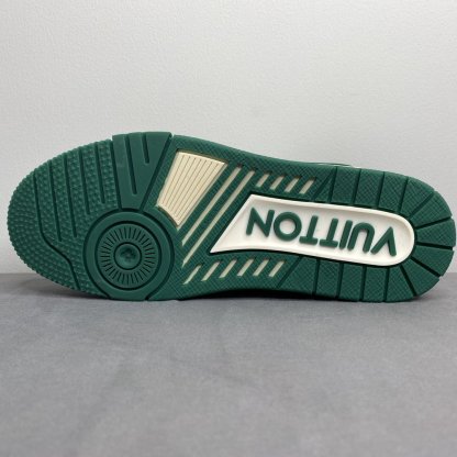 LUV TRAINER SNEAKER MIX OF MATERIALS WHITE/GREEN