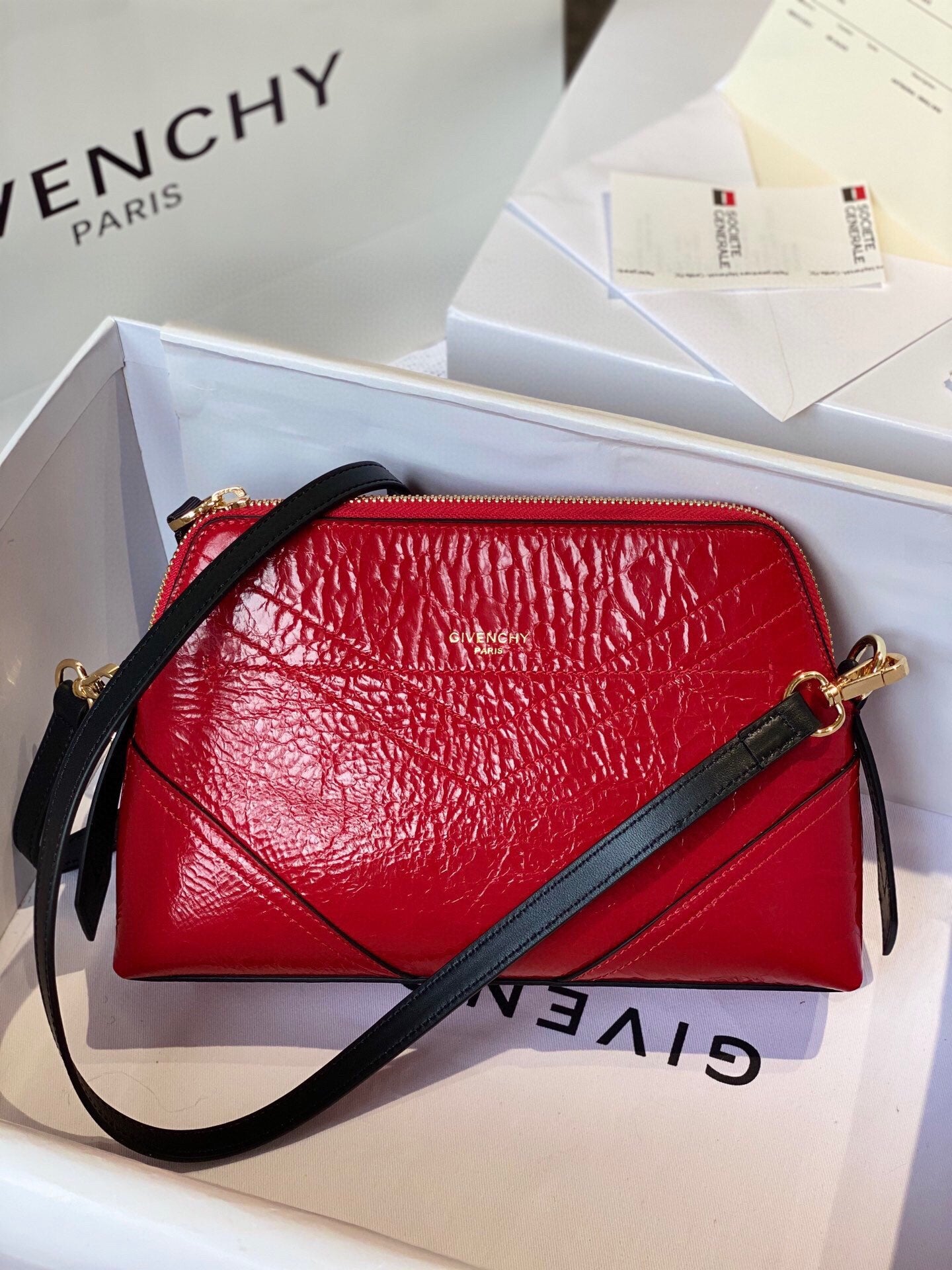 gv AAA Quality Messenger Bag Red For Women, Handbags, Shoulder And Crossbody Bags 9.8in/25cm GVC