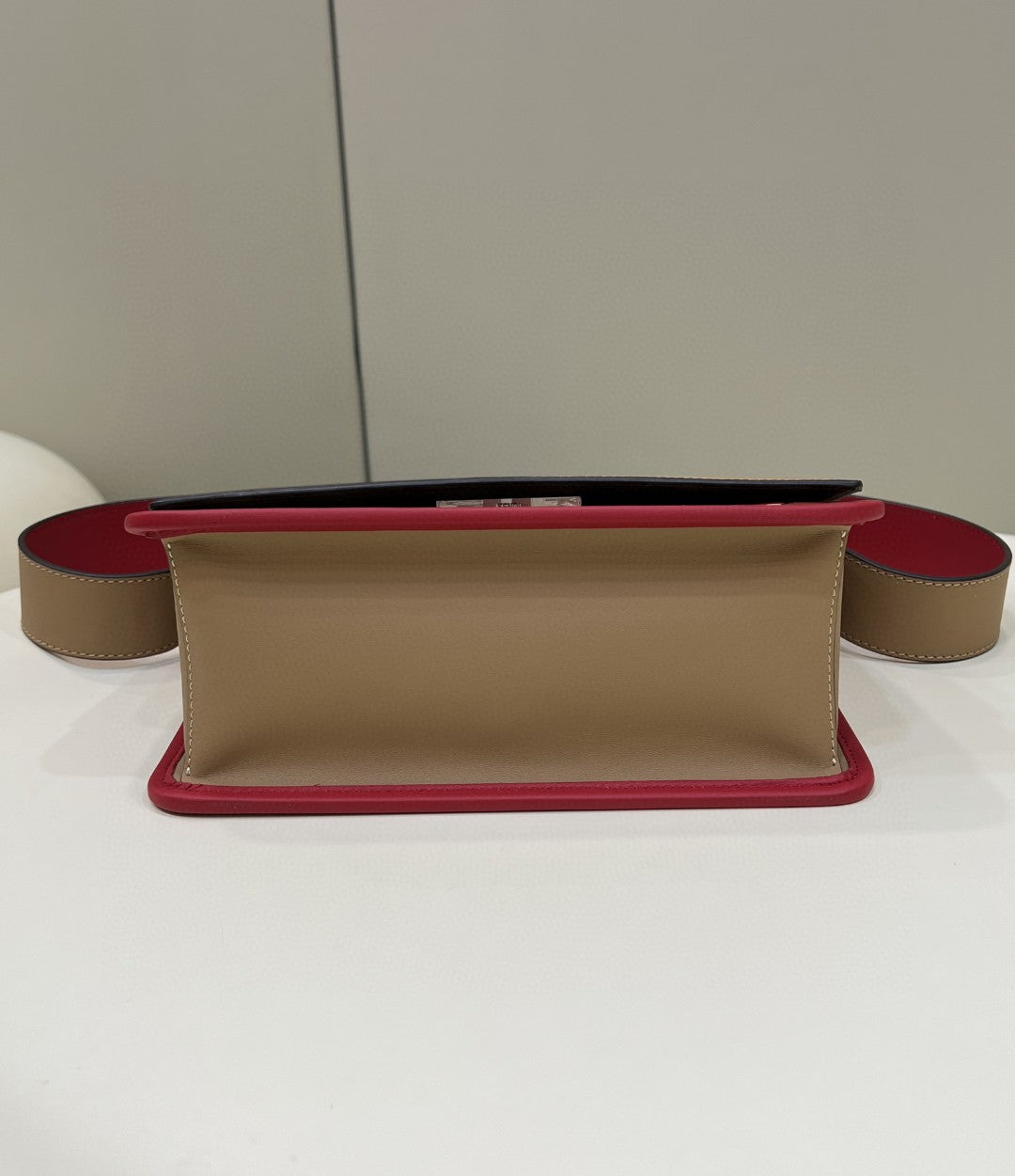 FI Kan I F Medium Brown and Red Bag For Woman 18cm/7in