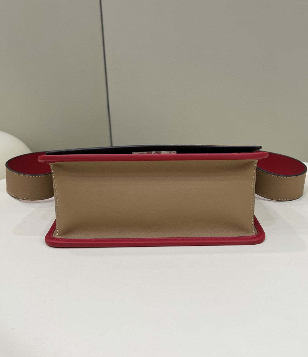 FI Kan I F Medium Brown and Red Bag For Woman 18cm/7in