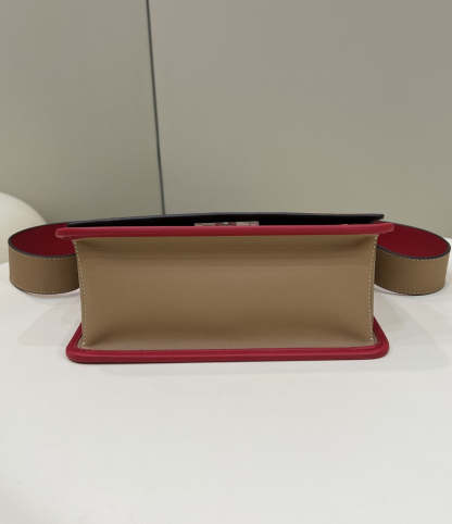 FI Kan I F Medium Brown and Red Bag For Woman 18cm/7in