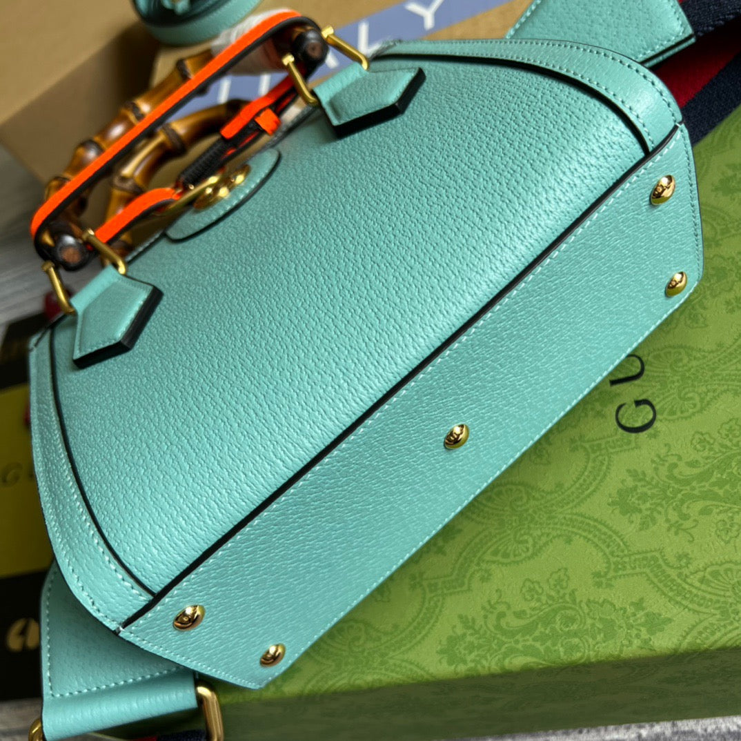 gg Diana Mini Tote Bag Light Blue For Women, Women’s Bags 7.9in/20cm gg ‎702732 U3ZDT 4377