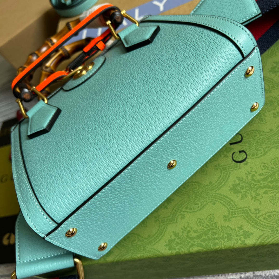 gg Diana Mini Tote Bag Light Blue For Women, Women’s Bags 7.9in/20cm gg ‎702732 U3ZDT 4377