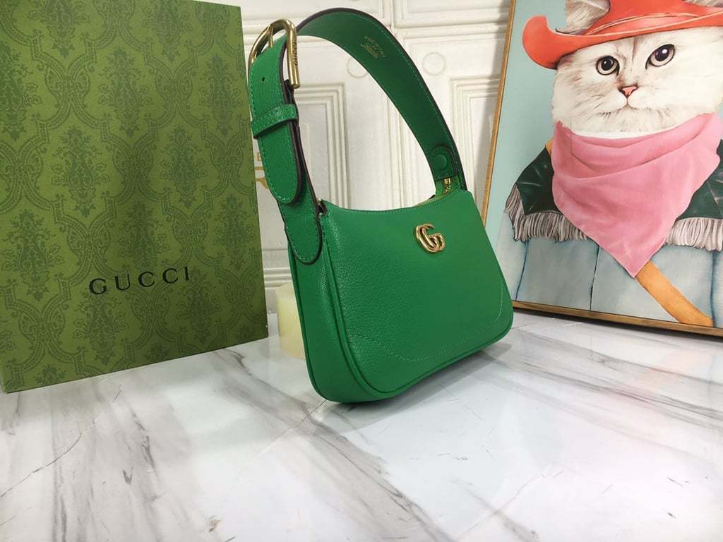 GG APHRODITE MINI SHOULDER BAG 21CM GREEN