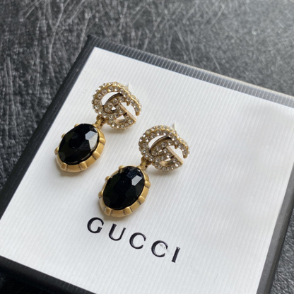GG GG BLACK EARRINGS