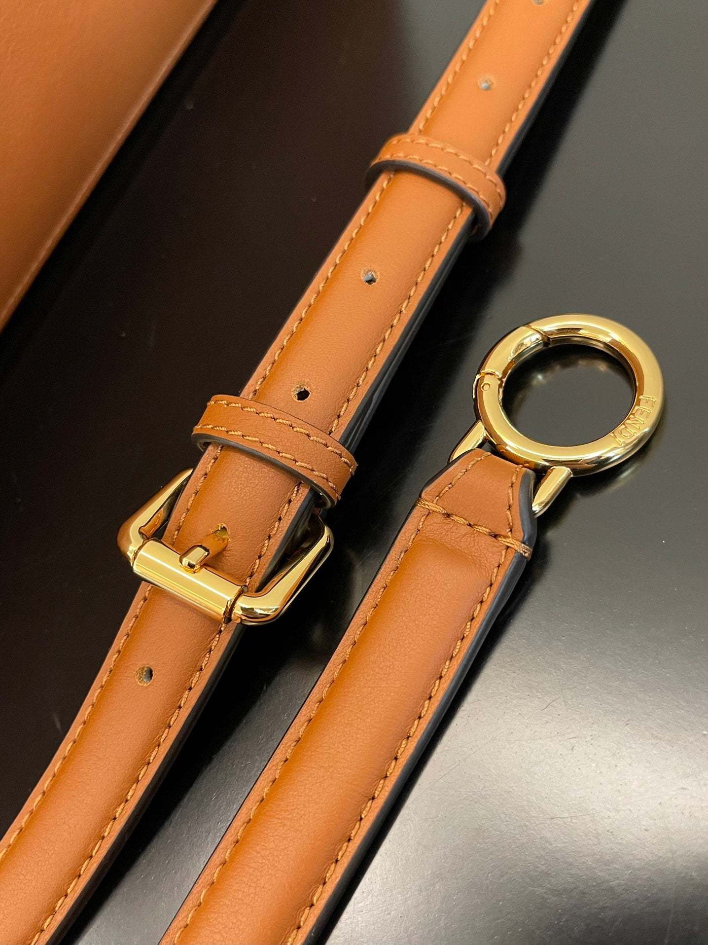 FI Peekaboo ISeeU Petite Brown Small Bag For Woman 20cm/8in