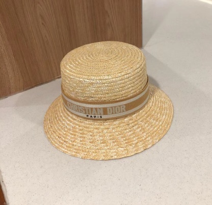 DOR LARGE BRIM HAT WITH PINK BAND