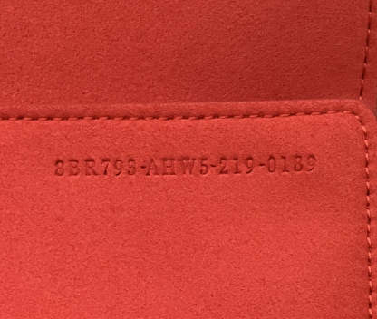 FI Baguette Chain Midi Red FF Fabric Bag For Woman 14.5cm/6in 8BR793AHW5F1F2I