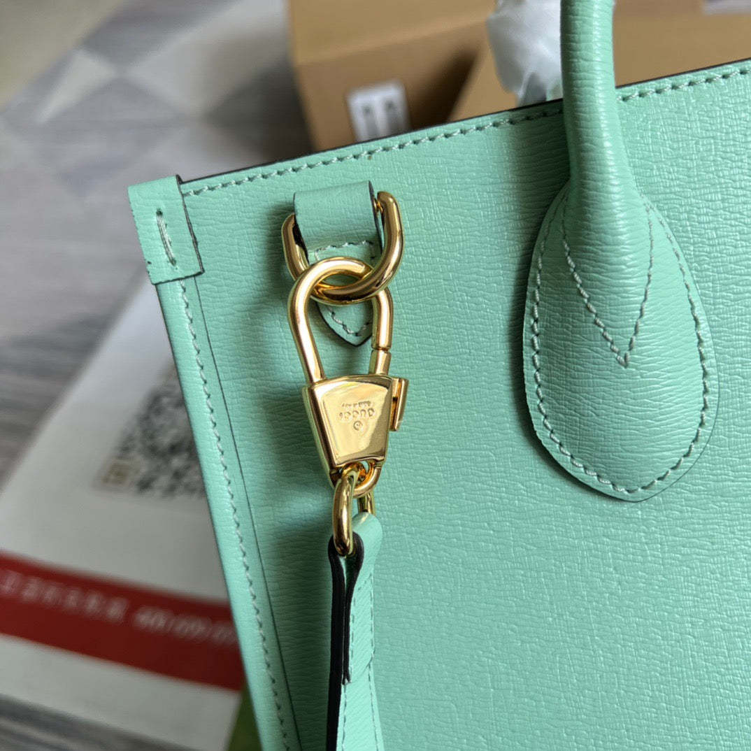 gg Bananya Print Small Tote Green For Women, Women’s Bags 12.2in/31cm gg 659983 U22AG 3067