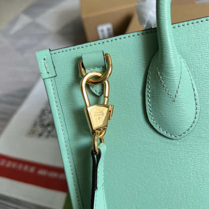 gg Bananya Print Small Tote Green For Women, Women’s Bags 12.2in/31cm gg 659983 U22AG 3067