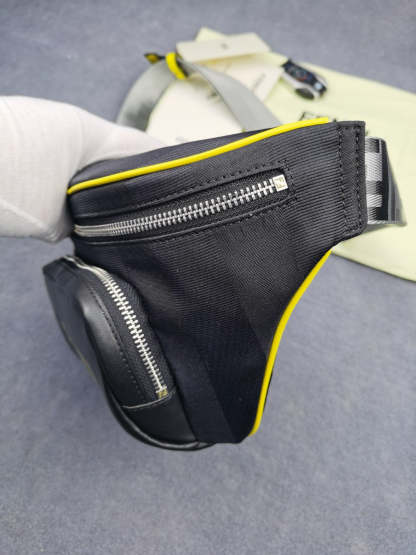 FI Little Monster Belt Bag Black/Yellow/Gray For Men, Men&#8217;s Bags 7.9in/20cm FF