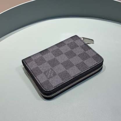LOUIS VUITTON ZIPPY COIN PURSE DAMIER GRAPHITE WALLET 11CM N63070